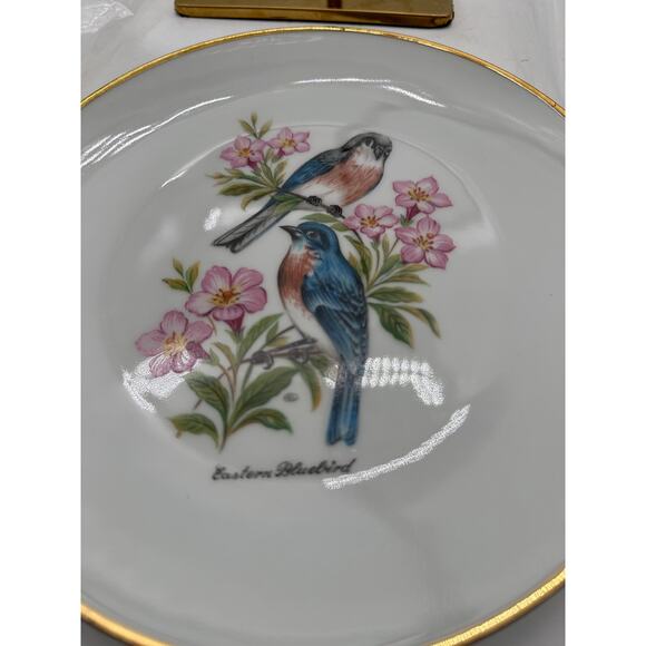 Bareuther stamp Grannycore Bird decorative hanging plate Germany set three pack - Picture 5 of 16